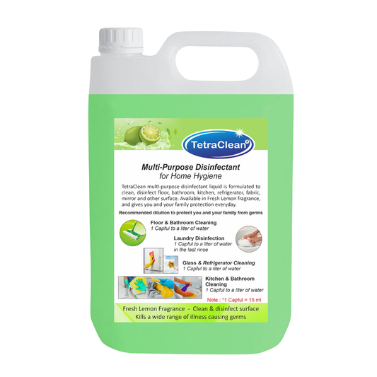 TetraClean Multi‑Purpose Disinfectant – Fresh Lemon 5Ltr
