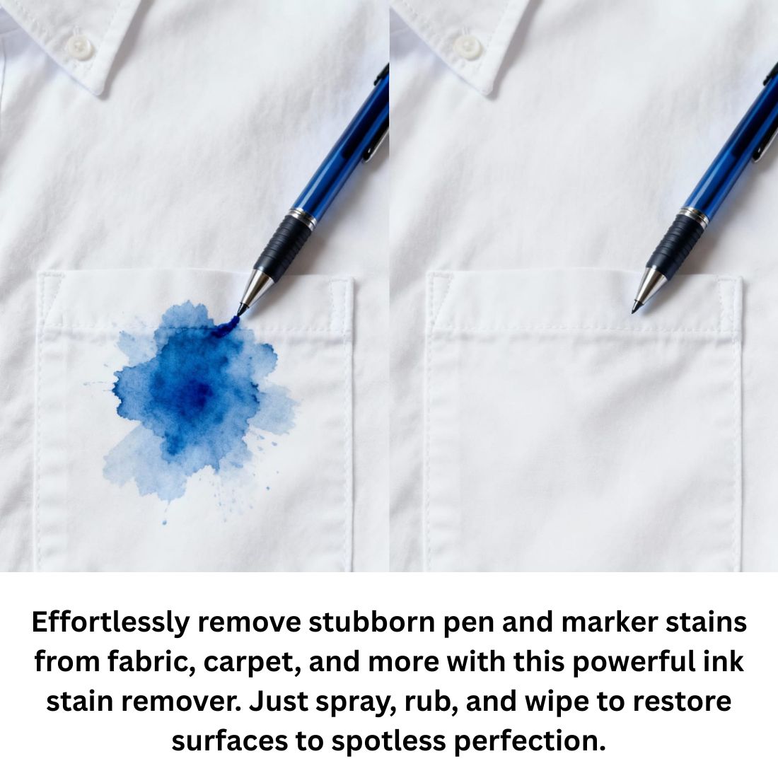 TetraClean Professional Ink Remover Spray – Fabric Stain Remover I Pen Ink Remover, Stain Cleaner Spray, 500ml