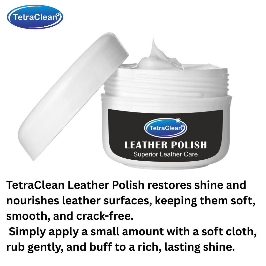 TetraClean Leather Polish Cream I Multicolor Shoe Polish I Deep Nourishing Shine & Superior Leather Care, 250g