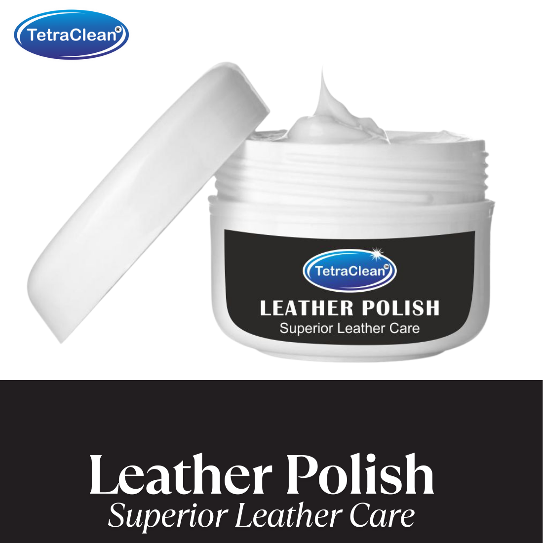 TetraClean Leather Polish Cream I Multicolor Shoe Polish I Deep Nourishing Shine & Superior Leather Care, 250g