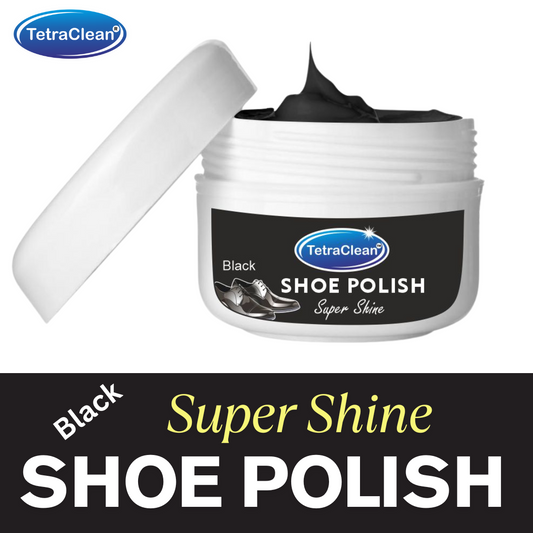 TetraClean Black Shoe Polish I Shoe Polish Cream I Shoe Wax Polish 100g