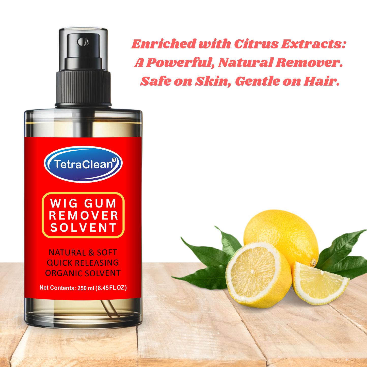 TetraClean Wig Gum Remover Solvent – Quick, Gentle & Skin-Safe Adhesive Release 250ml