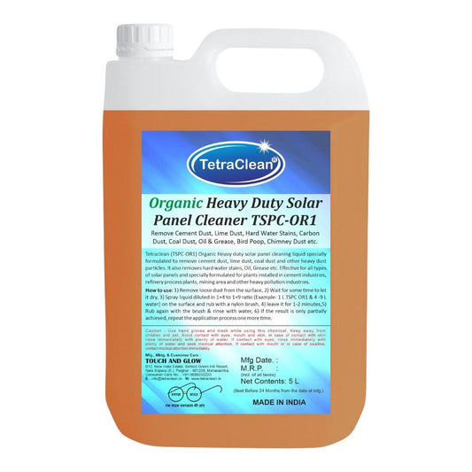 TetraClean TSPC‑OR1 Organic Heavy Duty Solar Panel Cleaner – Eco‑Friendly Industrial Dust Remover