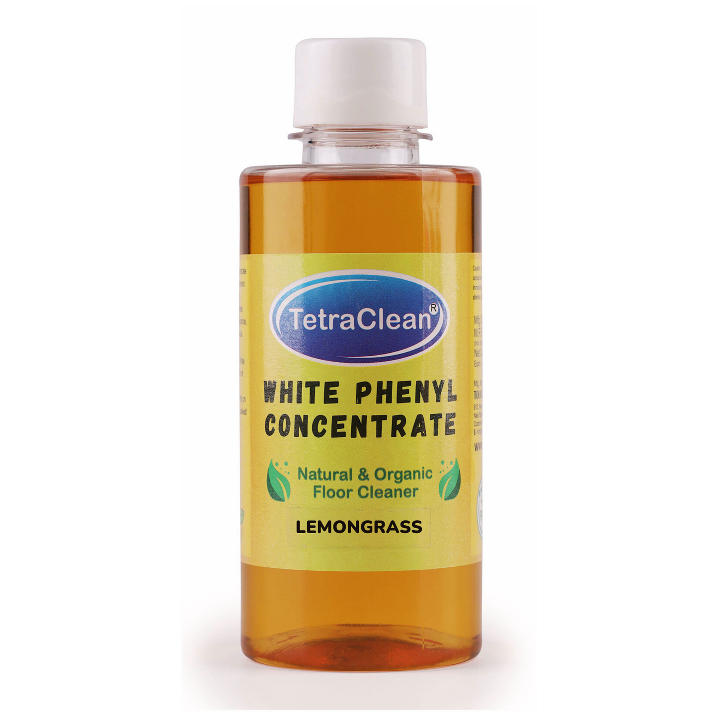 TetraClean White Phenyl Concentrated I Makes Up to 200 Liters White Phenyl I Lemongrass Fragrance