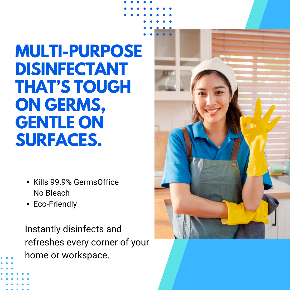 TetraClean Multi‑Purpose Disinfectant – Fresh Rose Fragrance 5Ltr