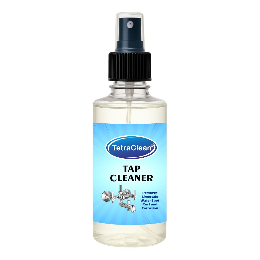 TetraClean Tap Cleaner – Limescale, Rust & Water Spot Remover Tap Cleaner, (250ml)