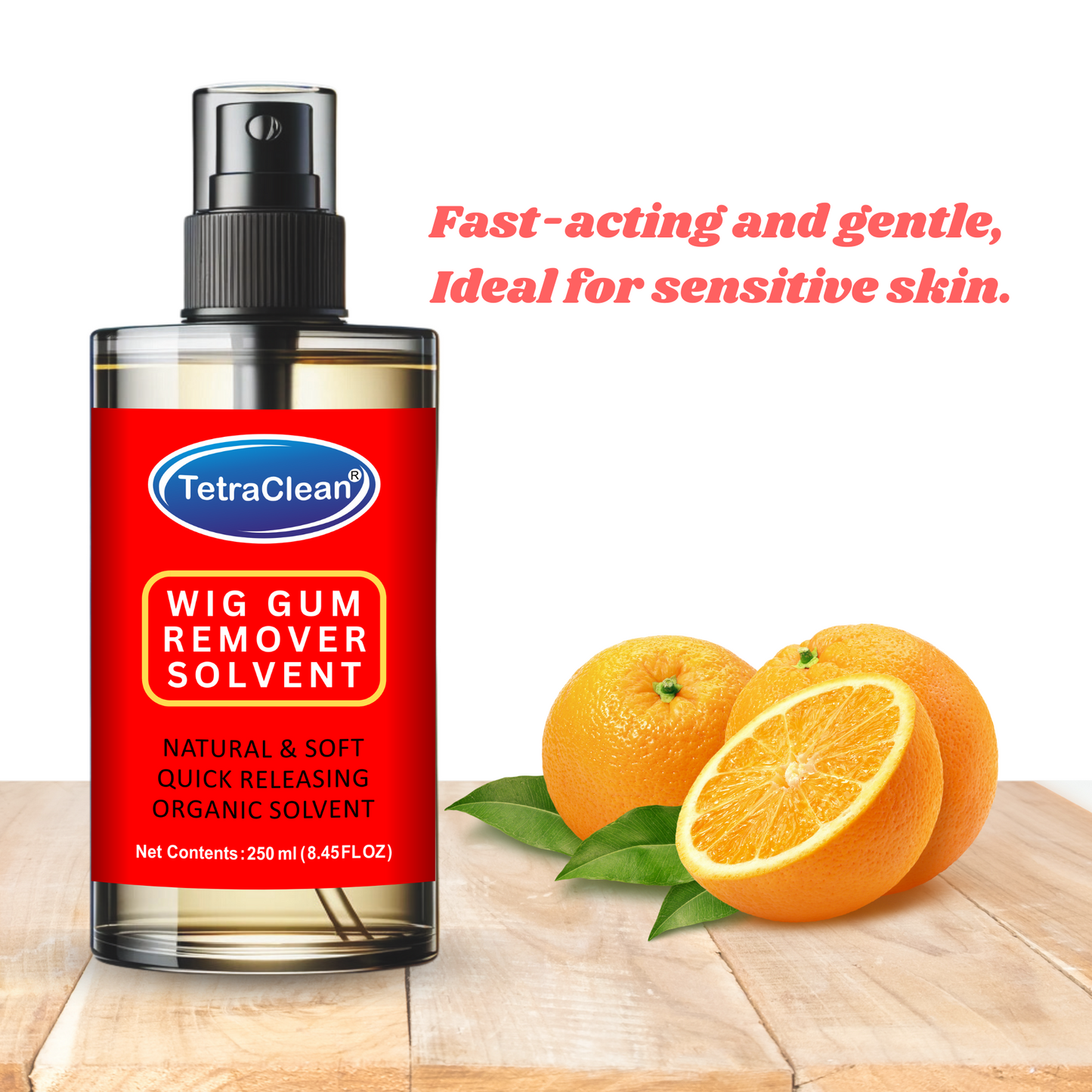 TetraClean Wig Gum Remover Solvent – Quick, Gentle & Skin-Safe Adhesive Release 250ml